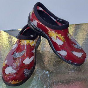Sloggers Women's Rain & Garden Shoes - Rooster Red